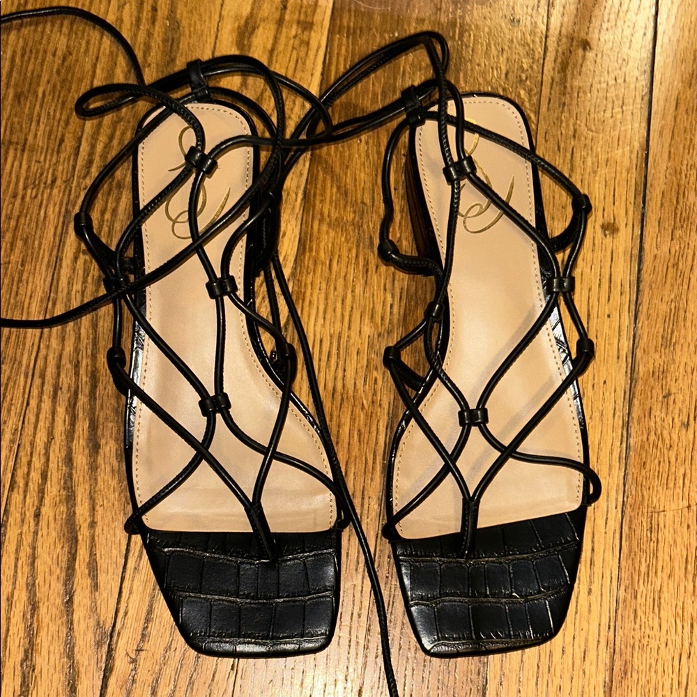 Sam Edelman Black Strappy Sandals